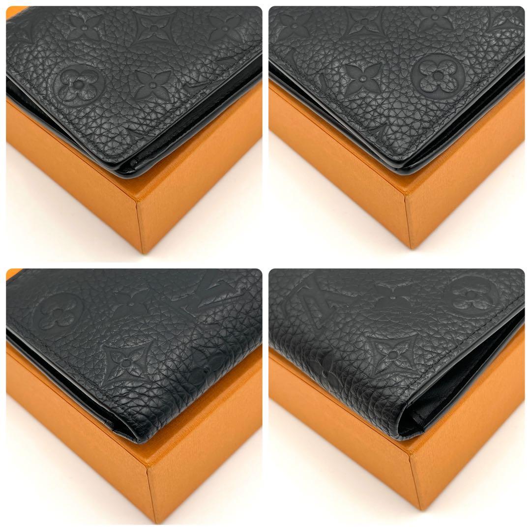 【美品】ルイヴィトン トリヨン ポルトフォイユ ブラザNM 長財布 ブラック