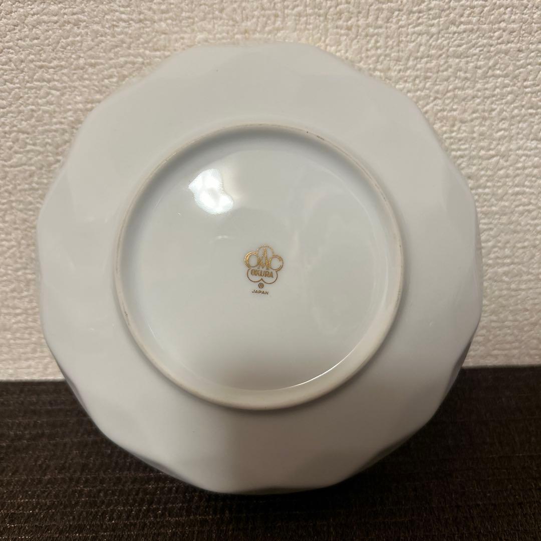 大倉陶園　金彩金蝕鳥　デザートプレート　サラダボウル