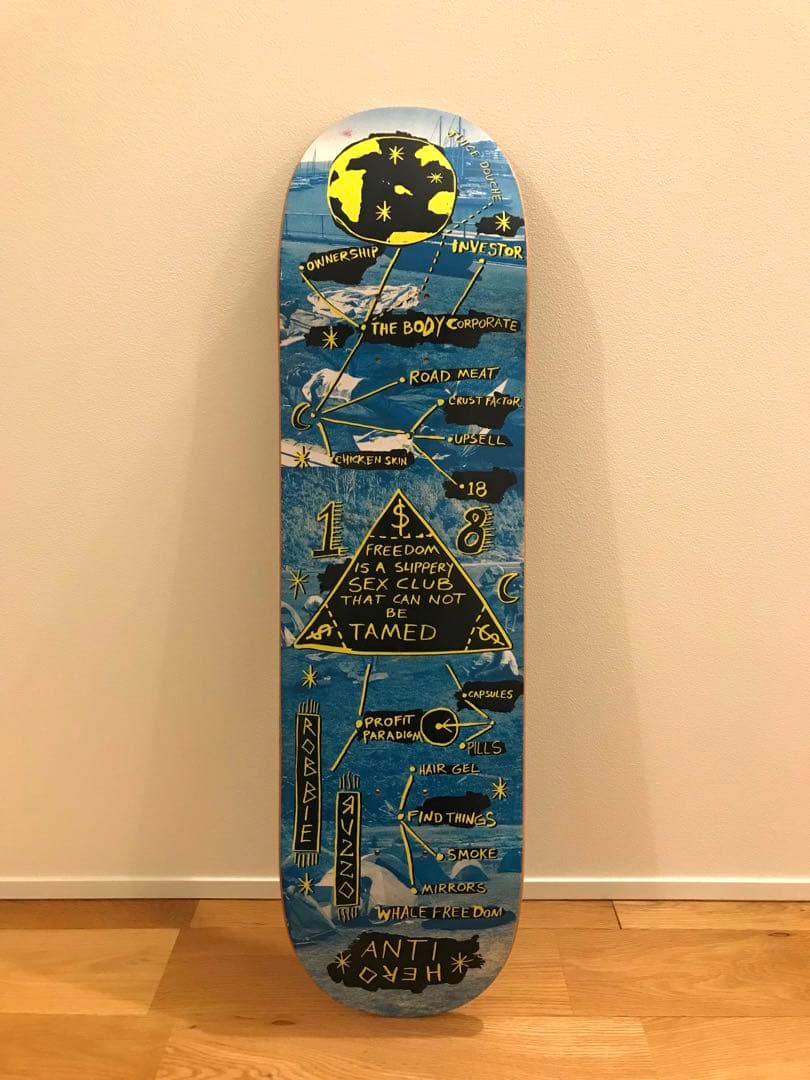 ※最終値下※美品 ANTIHERO RICK CHARNOSKI スケートデッキ