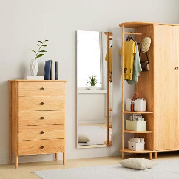 割れない鏡 全身姿見 軽量 安全 W40×H145cm ゴールド