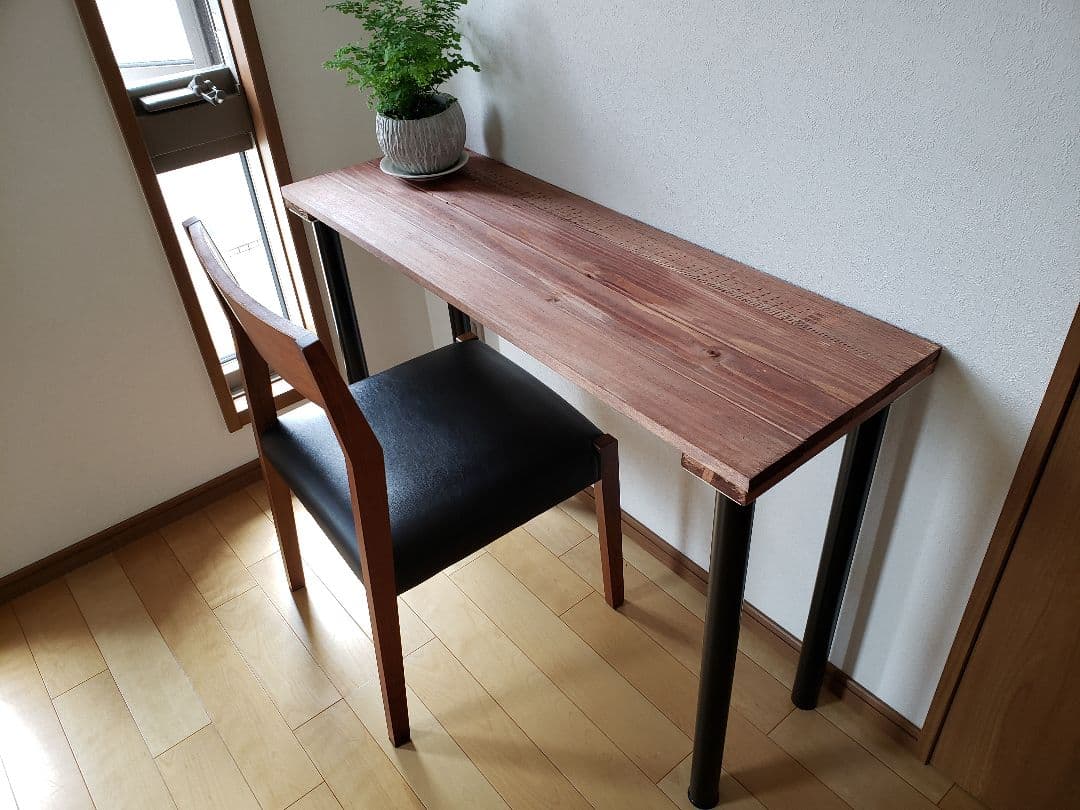 カウンターテーブル　アンティーク　ウォールナット　無垢　木目　ジャコビーン