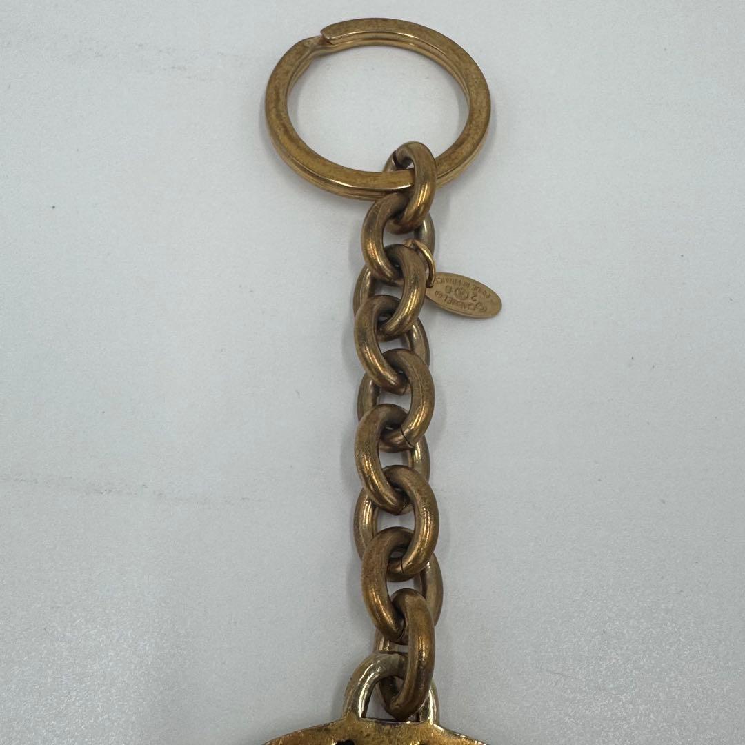 CHANEL シャネル キーリング キーホルダー 大きめ ゴールド