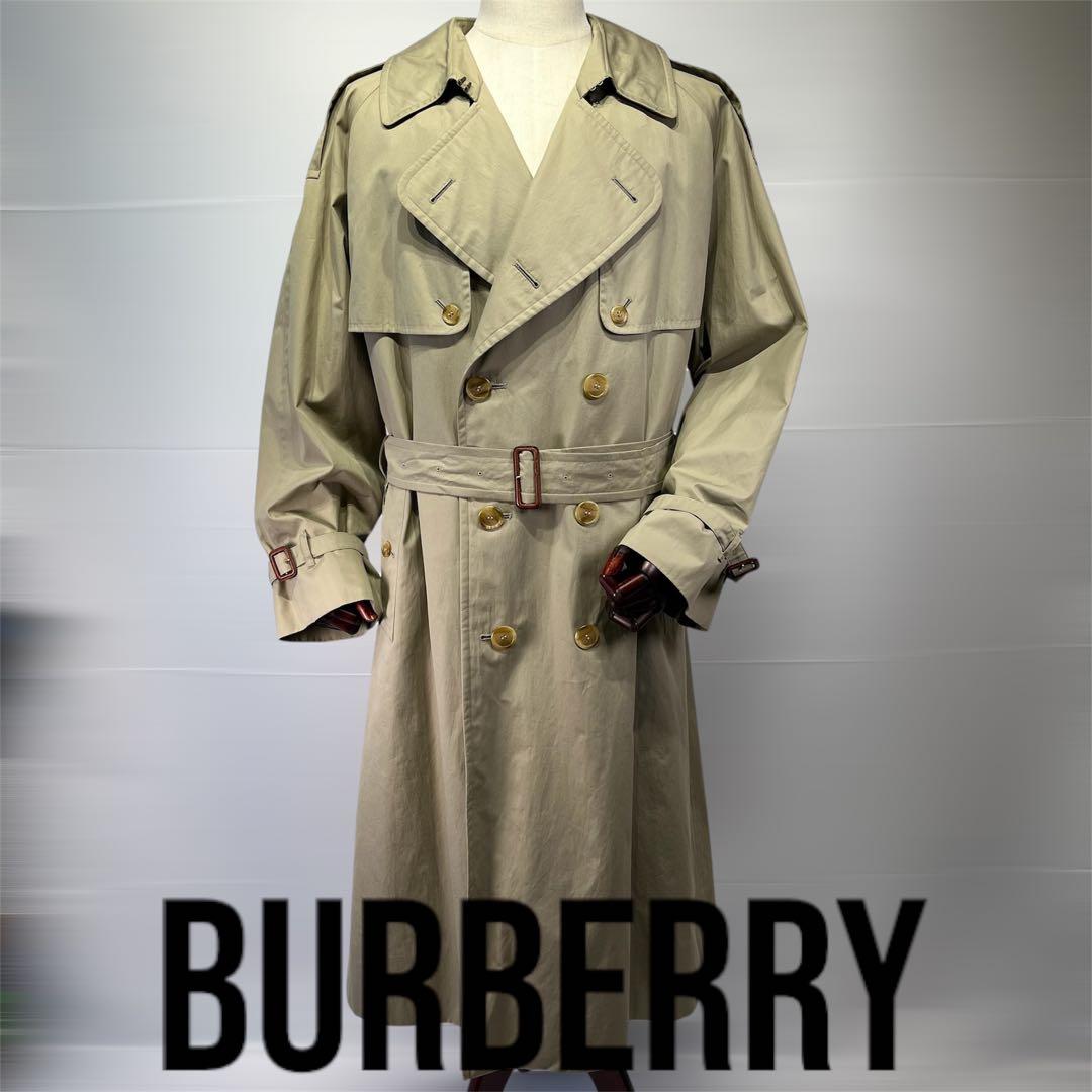 【美品】BURBERRY バーバリー　ダブルトレンチコート　プローサム