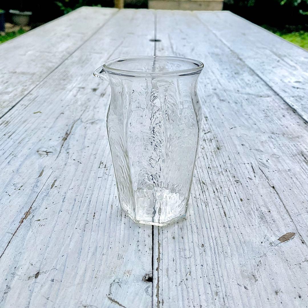 【新品未使用/稀少】　安土草多　八角片口グラス　吹きガラス　民藝　作家もの　食器