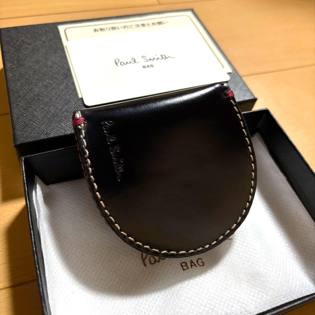 Paul Smith コードバン　馬蹄型　ケース　ブラック　黒　美品