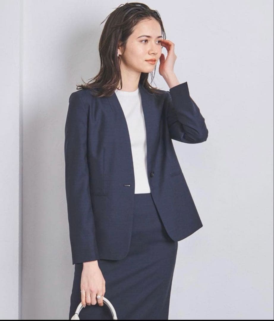 【ユナイテッドアローズ】セットアップ カノニコ ノーラペル ジャケット パンツ