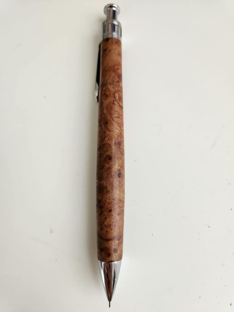 工房楔 ペンシル楔 花梨瘤 シャーペン 木軸