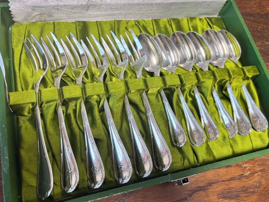 【定価20万円超】銀食器12本セット　クリストフル フォーク6本 スプーン6本