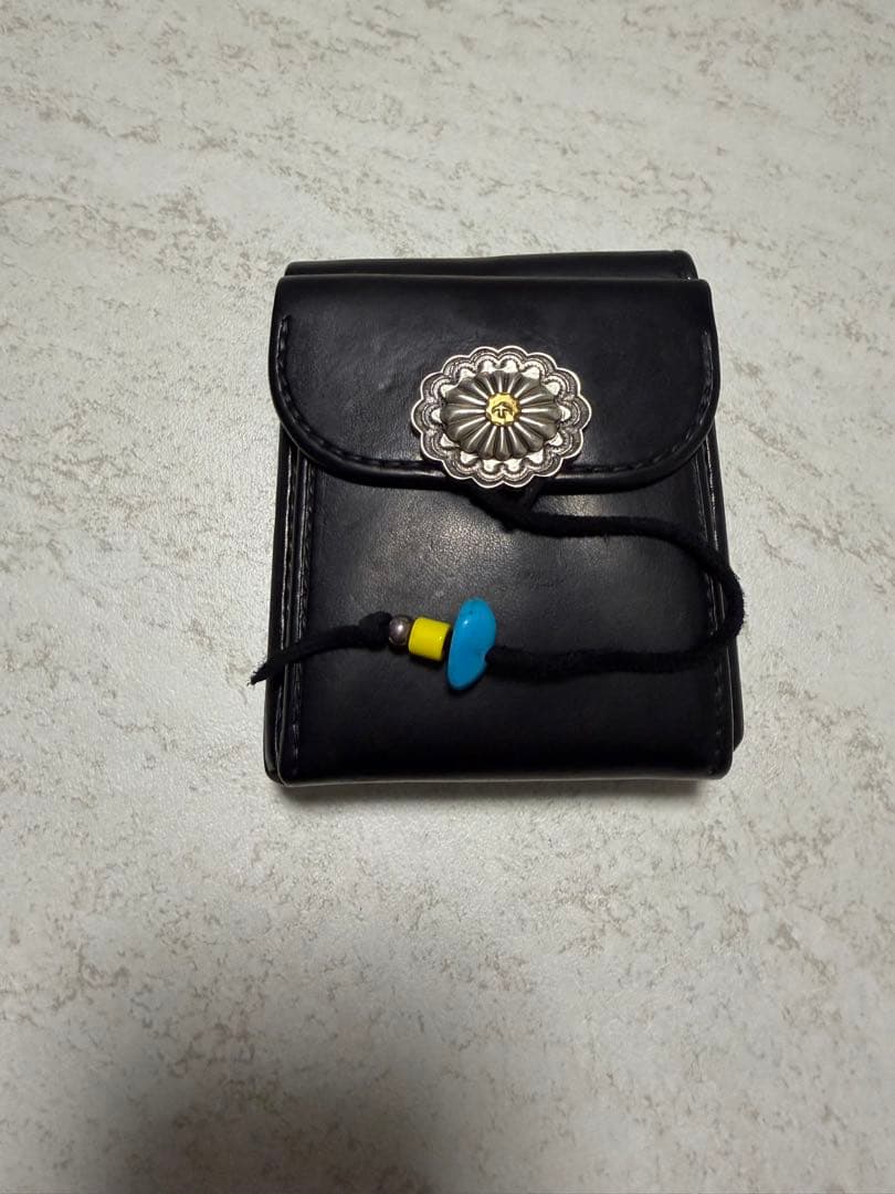 GOROS ブラック二つ折り財布