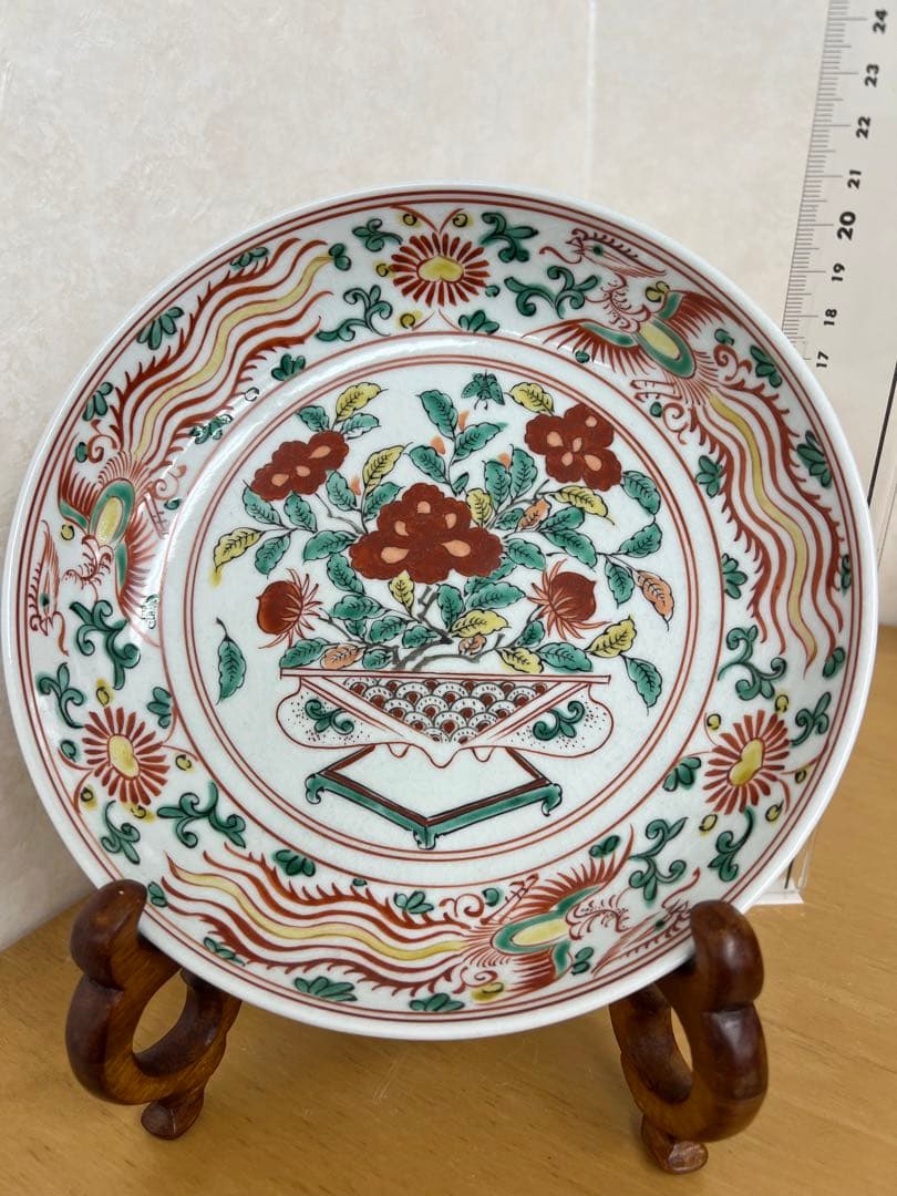 中国明大明成化年製銘お皿　唐物古美術品　江戸アンティーク骨董コレクション青磁