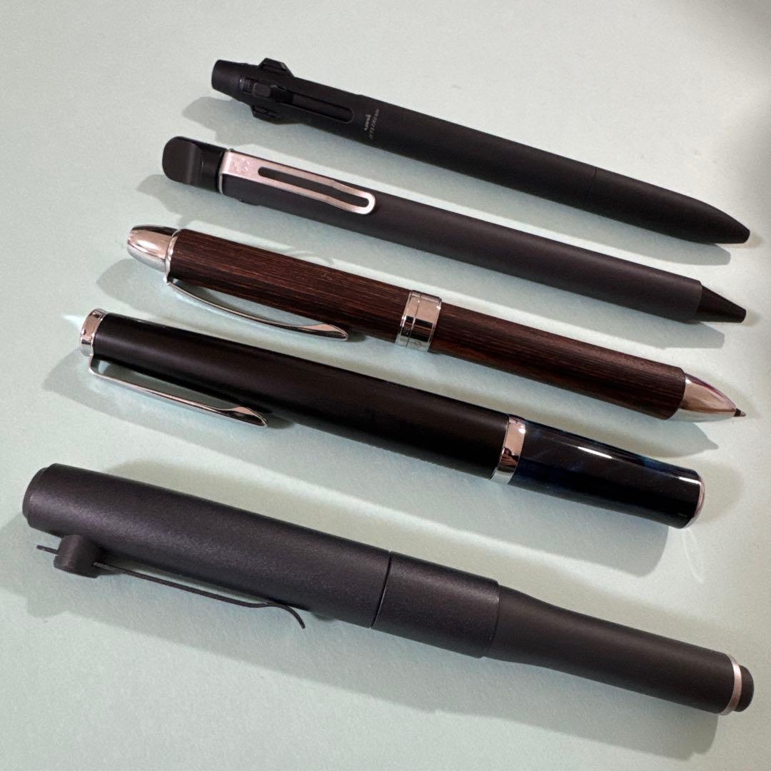 ボールペン、多機能ペン五本セット