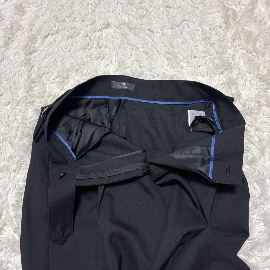 【未使用に近い】ピーエスポールスミス　セットアップ　ブラック　裏地ロゴ　L　40