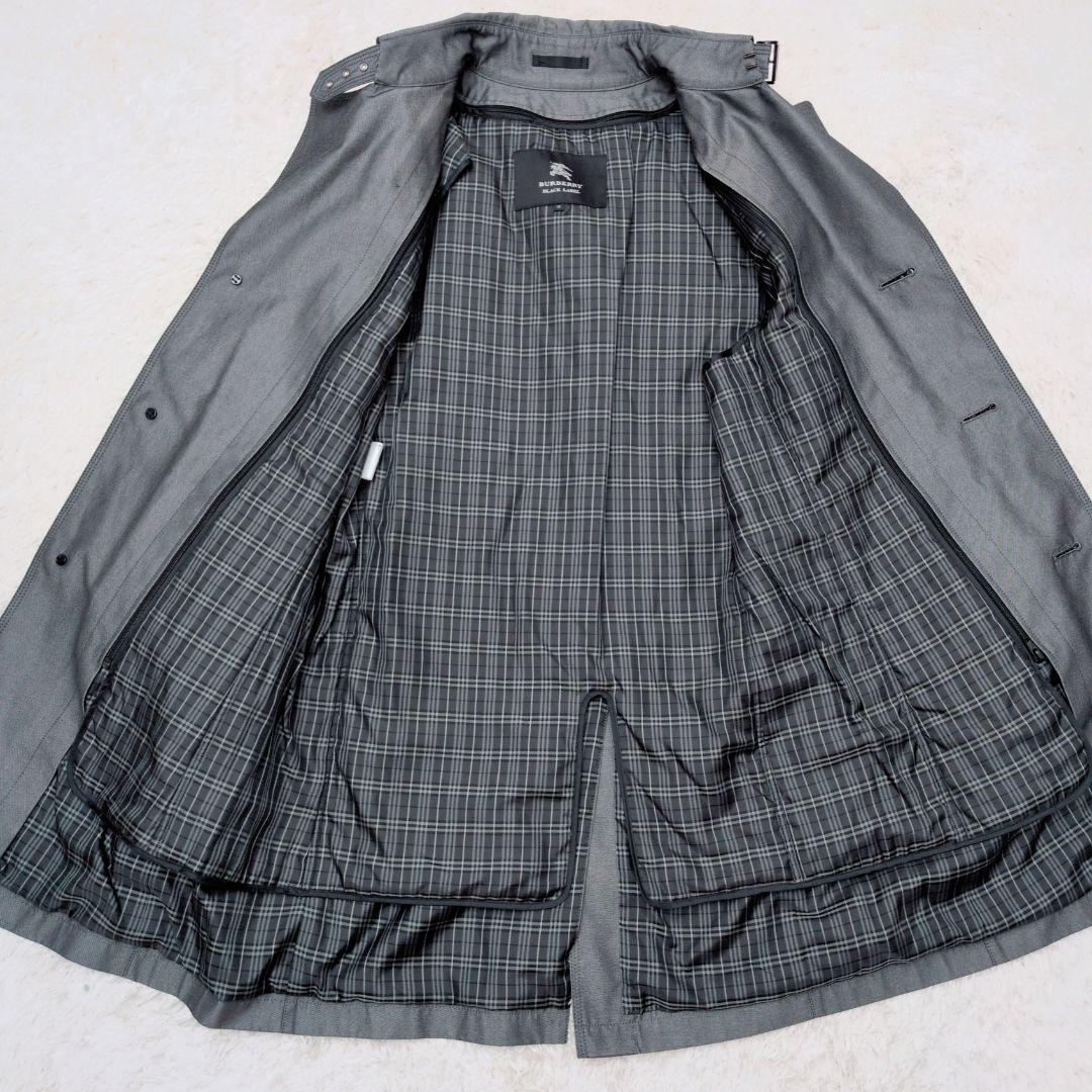 【極美品】バーバリーブラックレーベル　トレンチコート　中綿ライナー　チェック