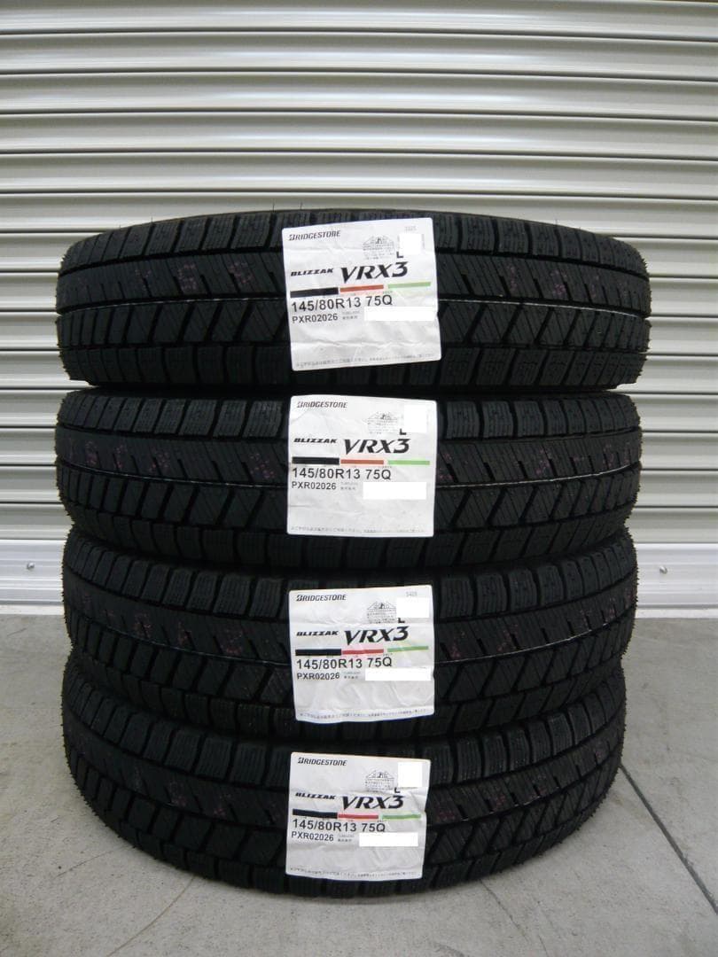 全国送料込☆ブリヂストンVRX3☆145/80R13☆2025年製スタッドレス