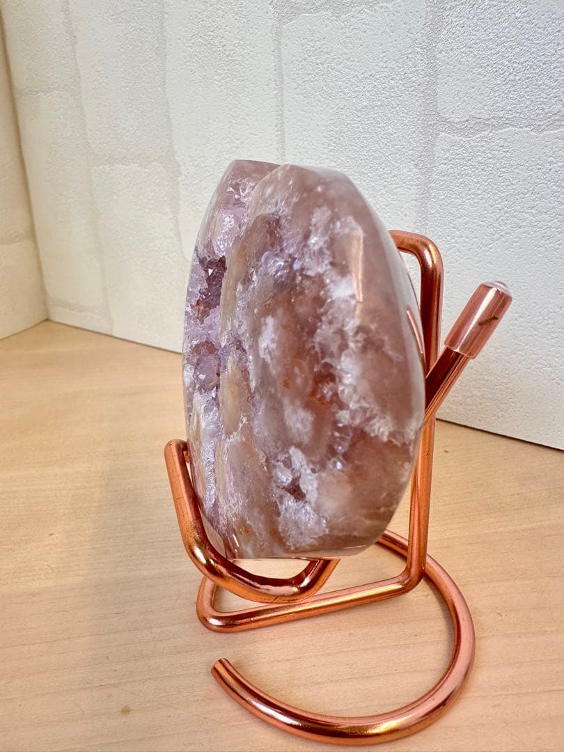 大きめ高品質　ピンクアメジスト　フラワーアメジスト　ハート形