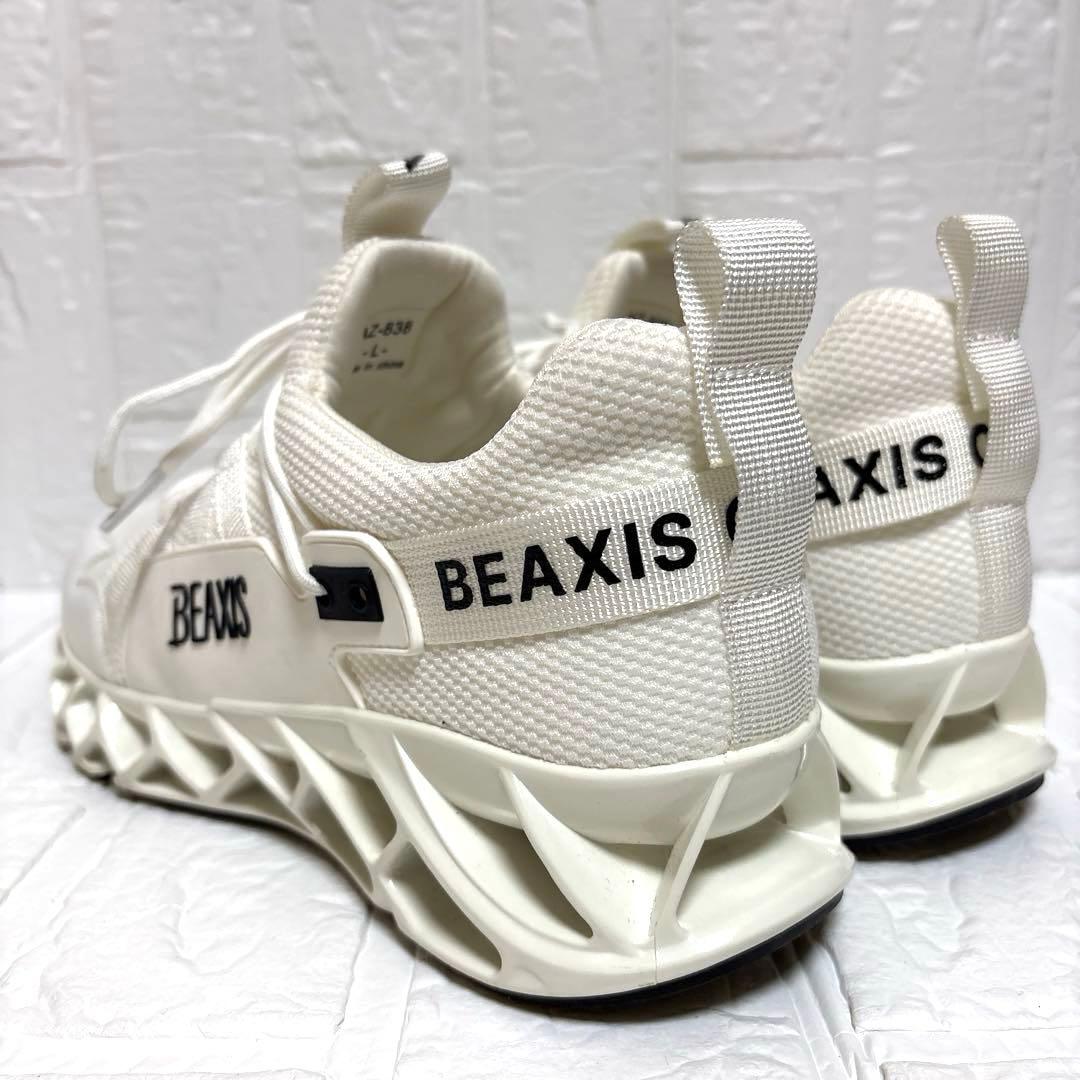☆極美品☆ BEAXIS ビーアクシス バランスコア スニーカー ホワイト L