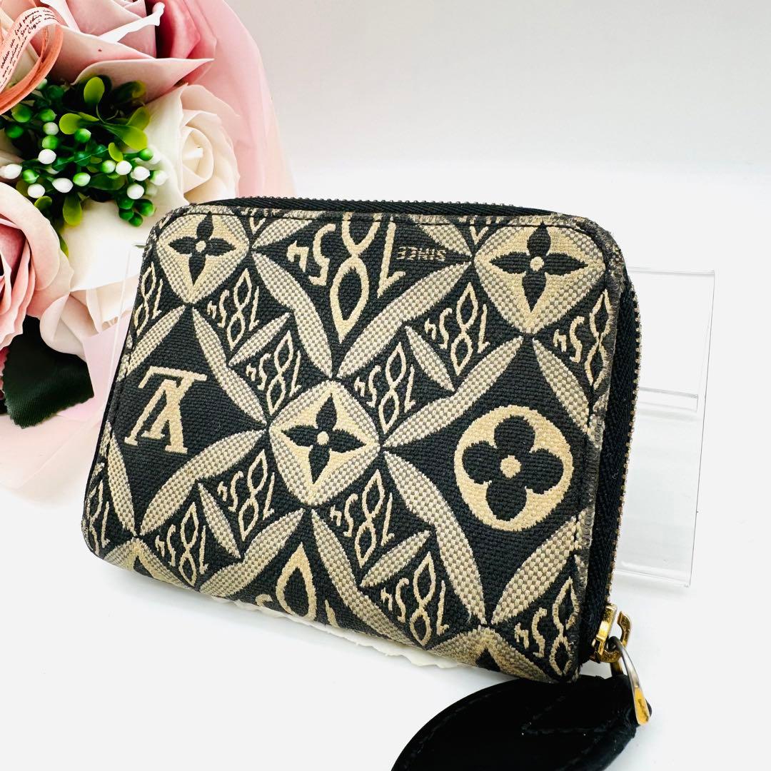 ICタグ ルイヴィトン ジャガード ジップ ケース パース 470