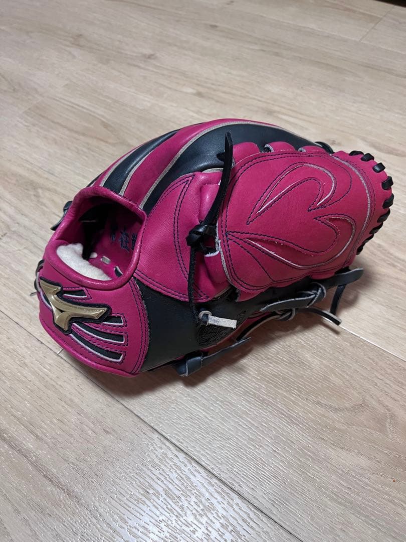 グローバルエリート オーダー ミズノ 軟式 グローブ ピンク ブラック