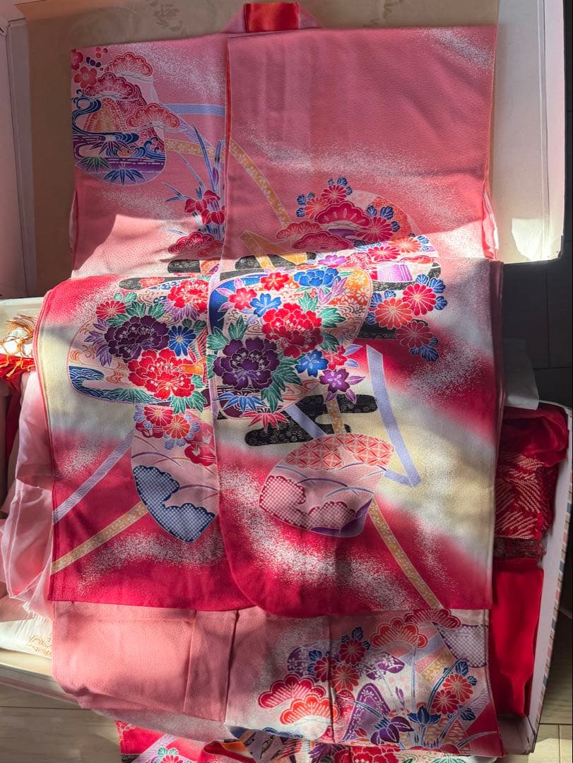七五三 正絹着物2セット 7歳 3歳