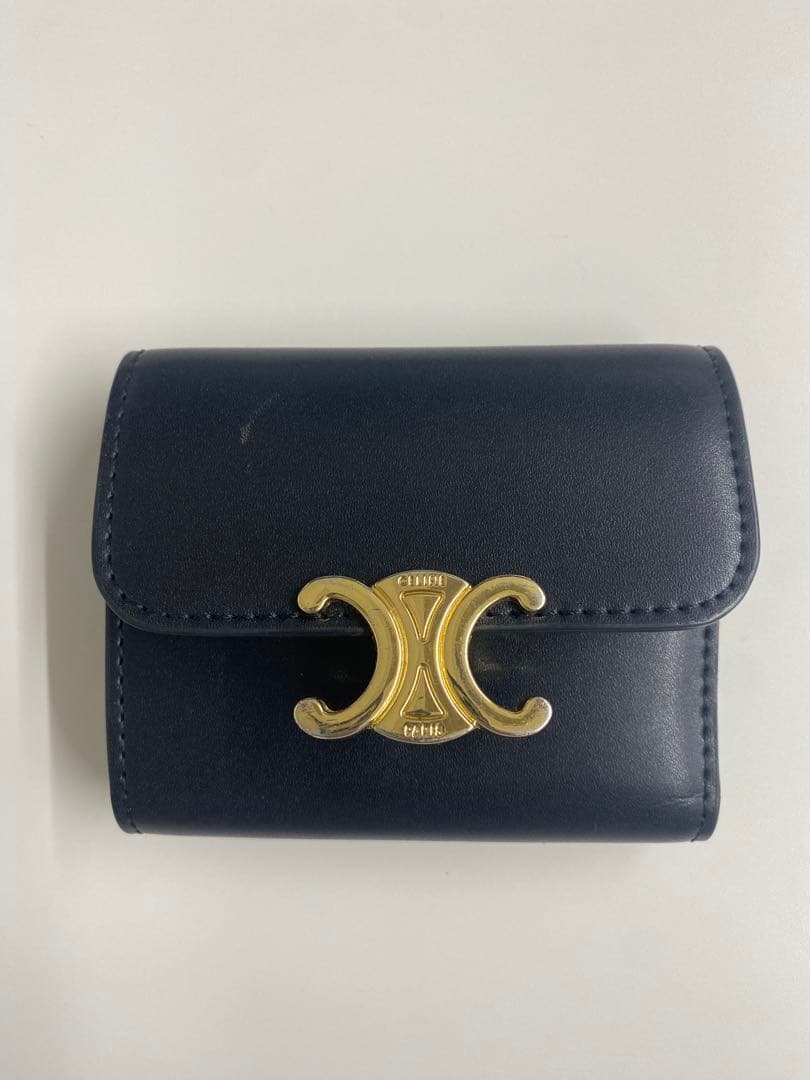 ★*★様 CELINE トリオンフ 三つ折り財布 ブラック
