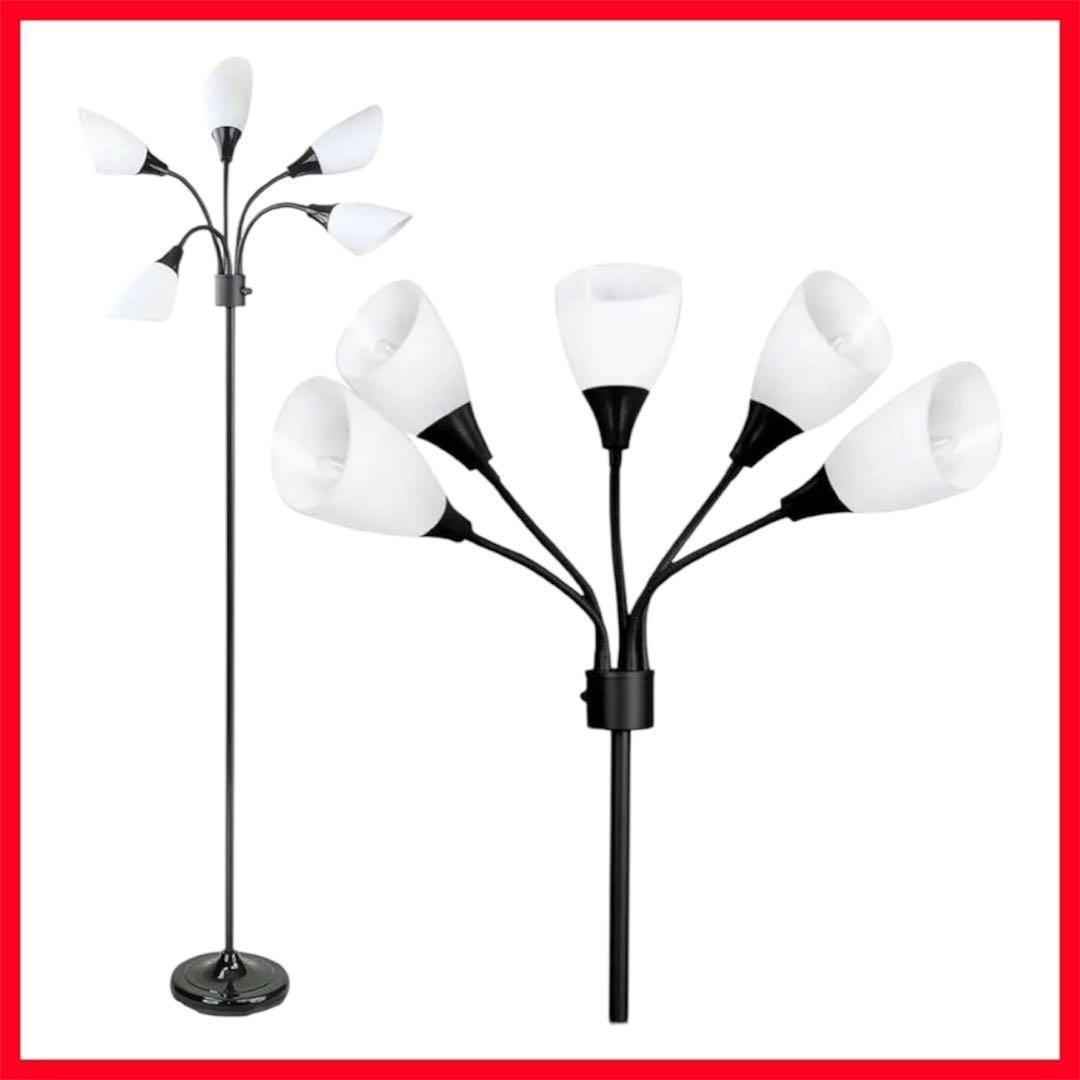 未使用❤️フロアランプ アクリルシェードつき ブラック 黒 照明