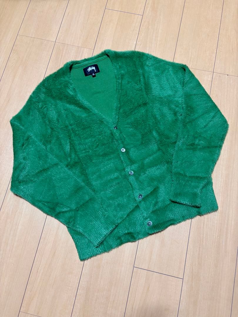 STUSSY SHAGGY CARDIGAN シャギーカーディガン Sサイズ