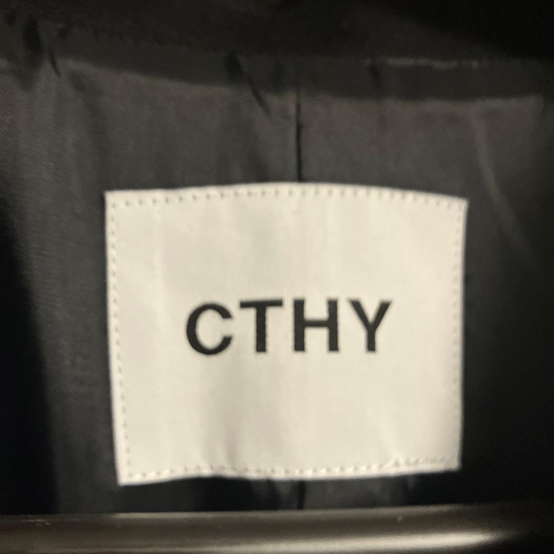 CTHY ウールデニムオーバーハーフコート