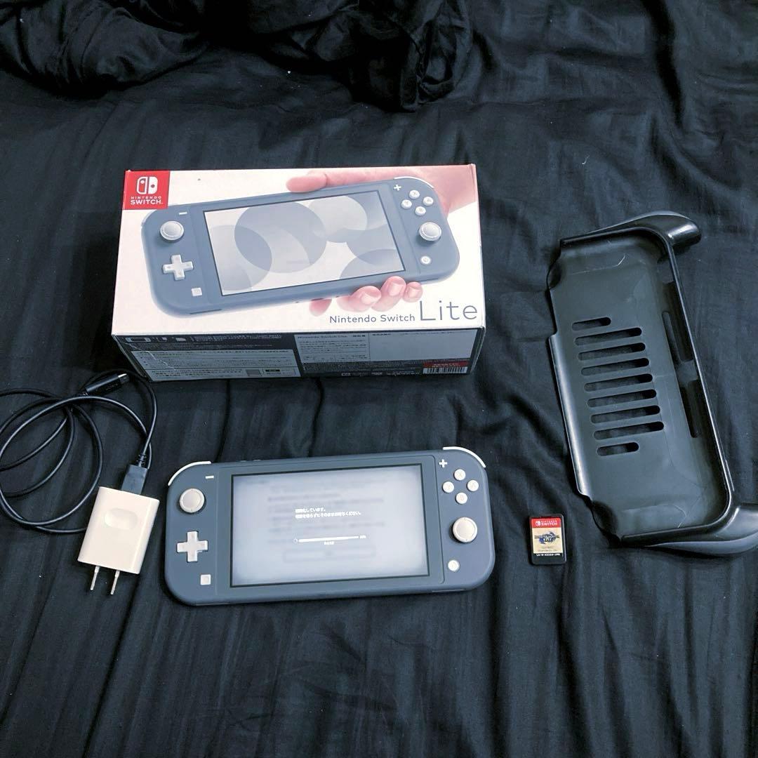 Switch Lite スイッチライト　本体　グレー　モンハンライズ