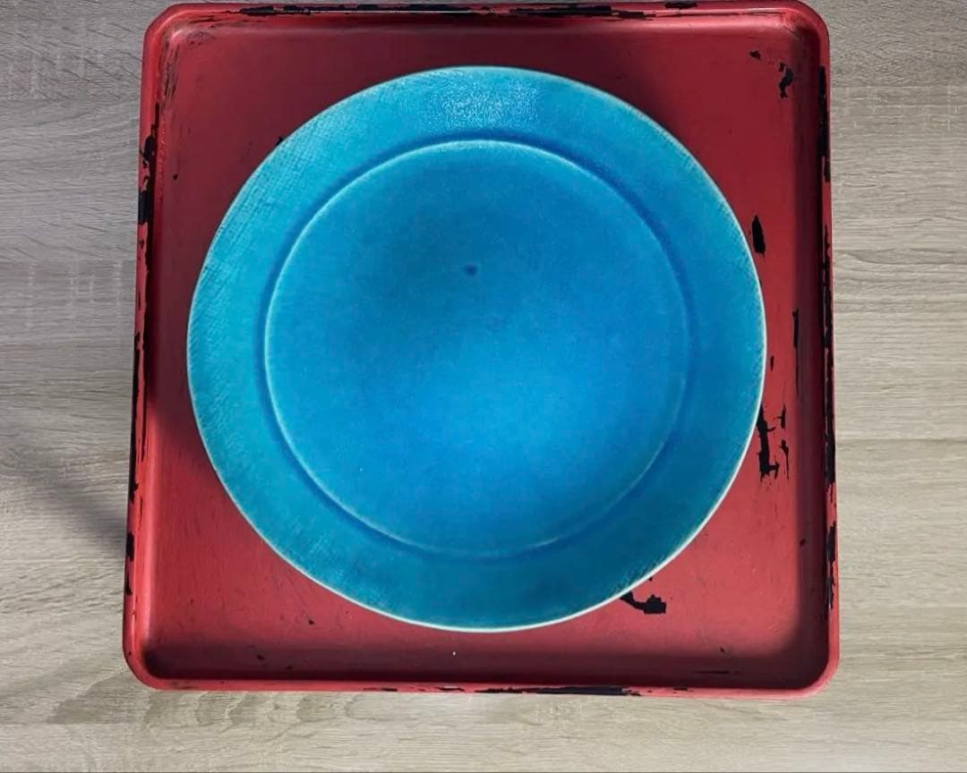 大嶺工房 ペルシャンブルー　リム皿　26㎝