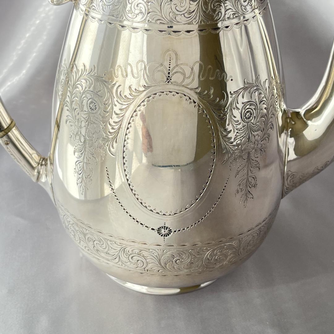 【Elkington】 ビクトリアンのティーサービス 4点 ティーポット