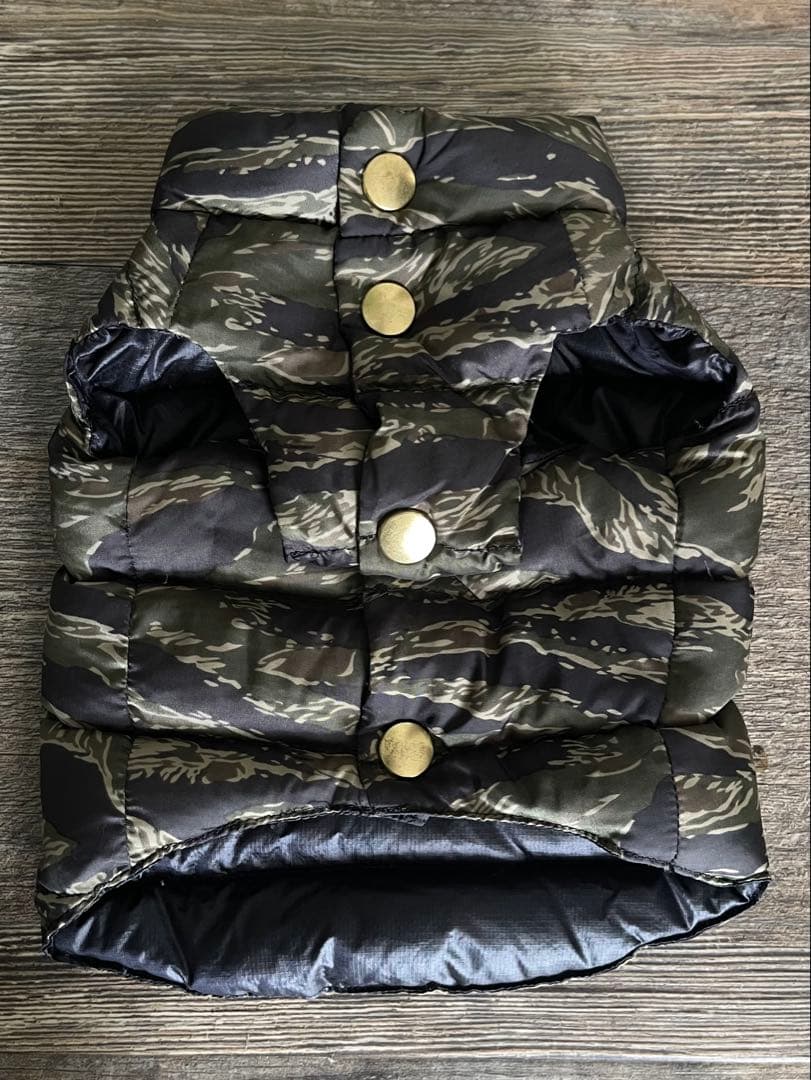 PUERTO カモフラージュダウンベスト