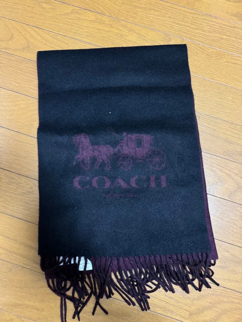 COACH カシミヤ100% ダブルフェイスマフラー