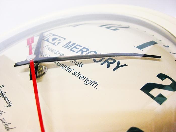 マーキュリー ウォールクロック モンゴメリ (52342) ベージュ 壁掛け時計