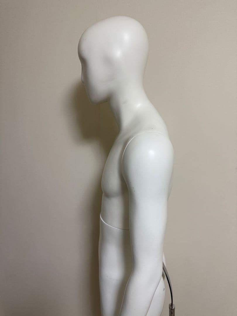 男性　全身トルソー　マネキン　白　高さ調整可能　ディスプレイ　店舗用品　ビジネス