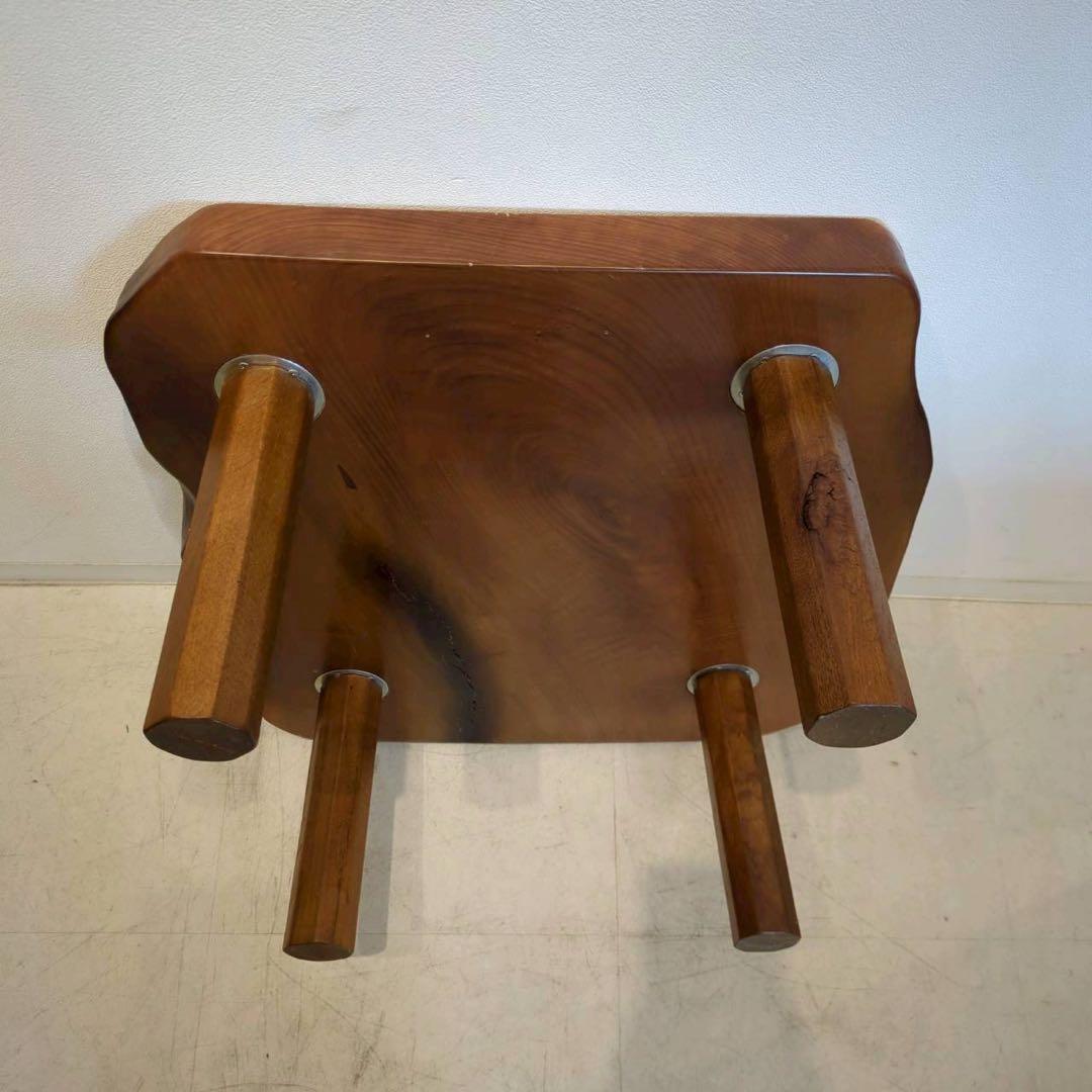 座卓　ローテーブル　一枚板　レトロ　木製