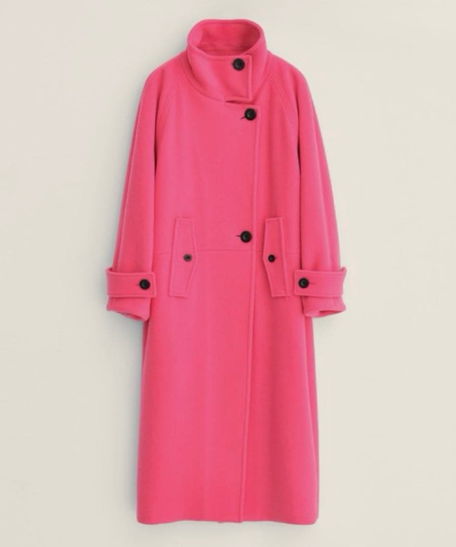 PUBLIC TOKYO ウールベロアスタンドカラーコート