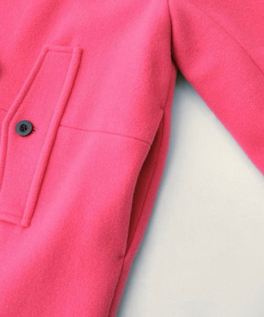 PUBLIC TOKYO ウールベロアスタンドカラーコート