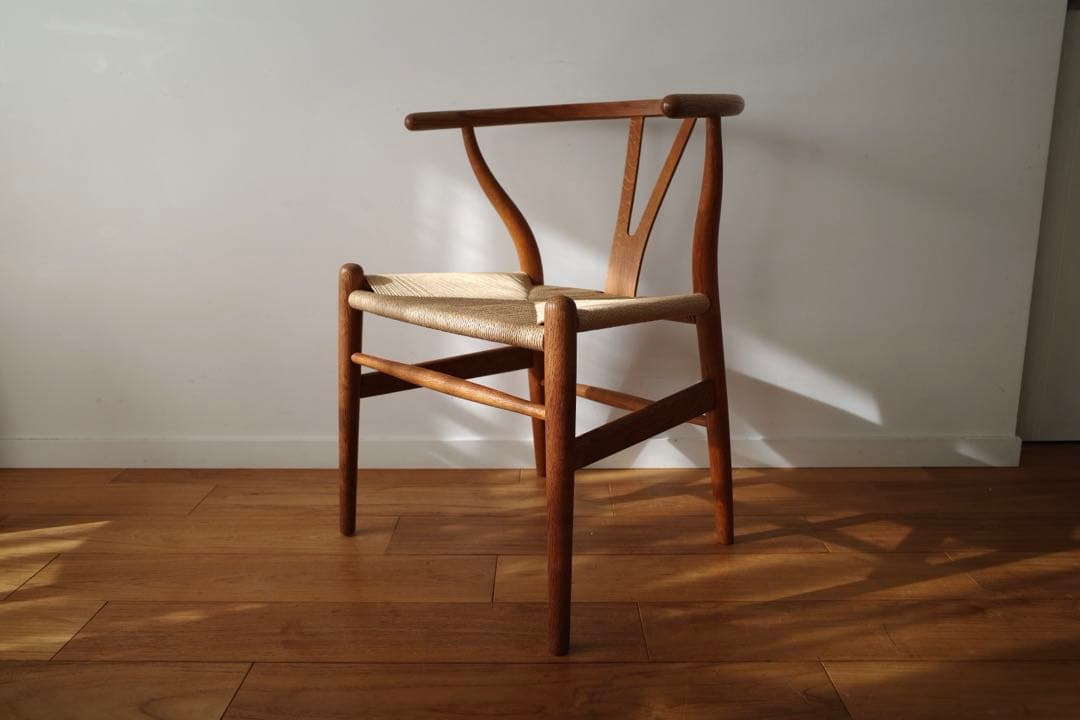 極美品【ヴィンテージ yチェア】オーク ペーパーコード新品