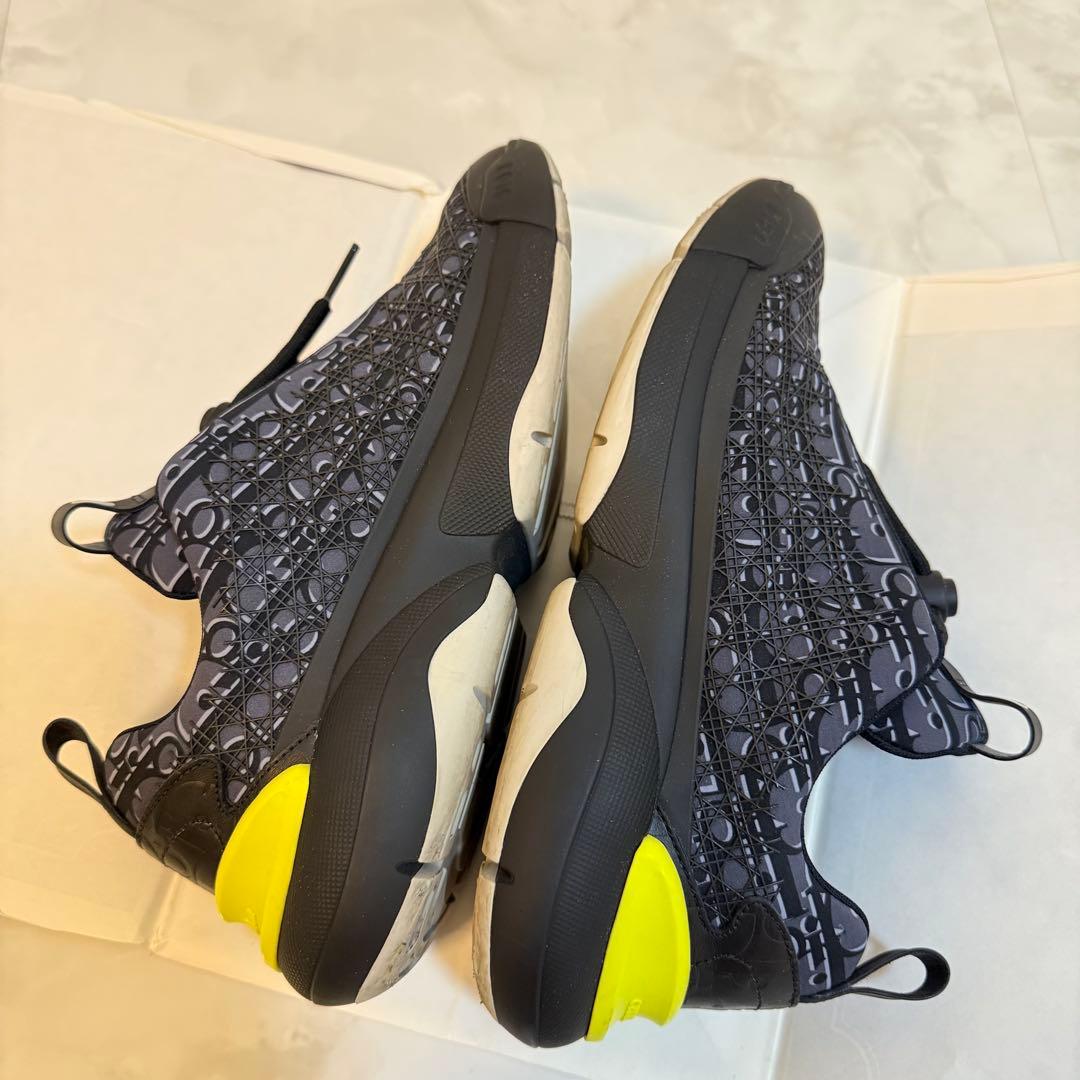 美品 DIOR B24 オブリーク スニーカー ネイビー 40(25cm)