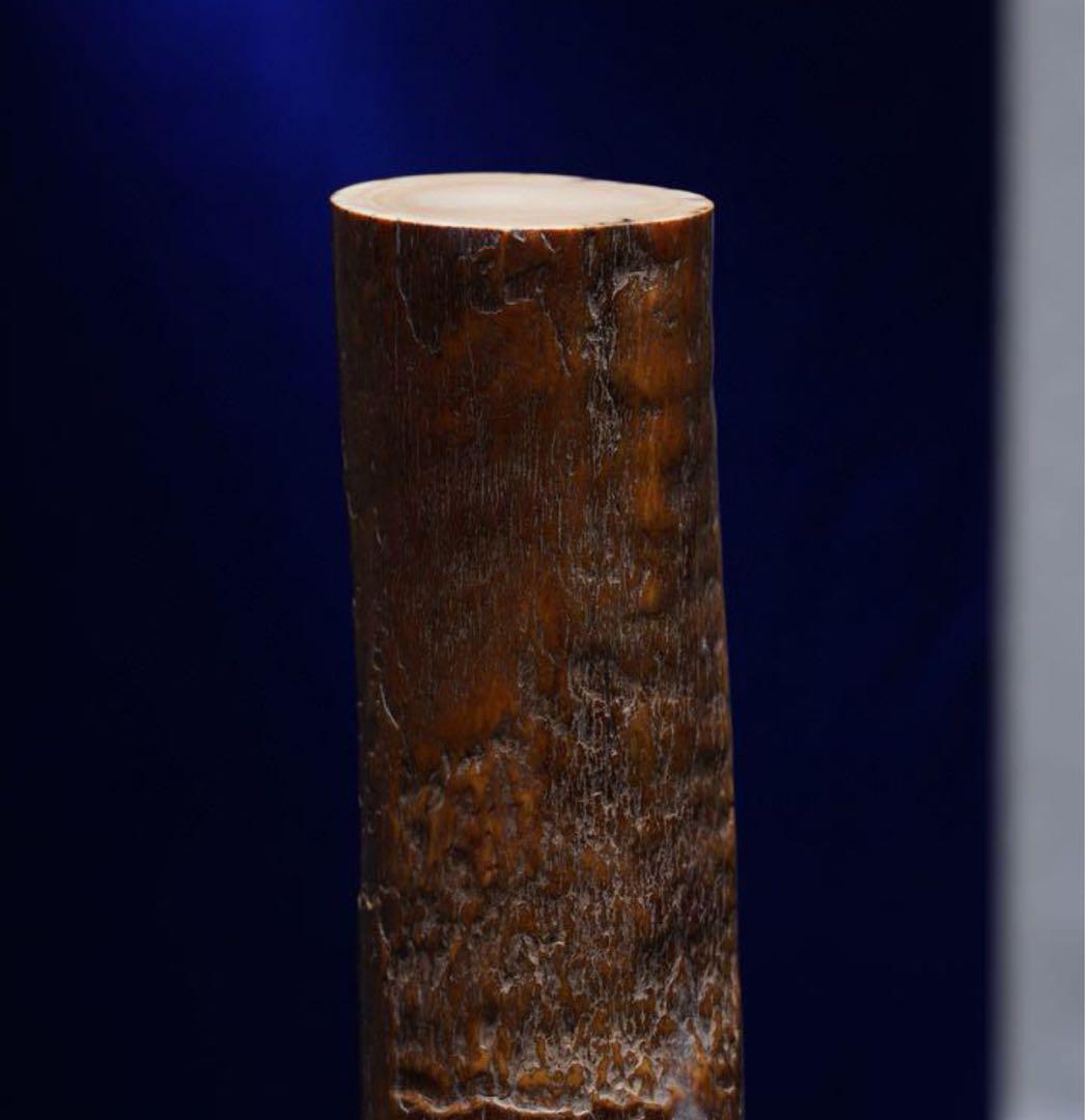 天然マンモス牙美しい手作り彫刻自在観音 置物