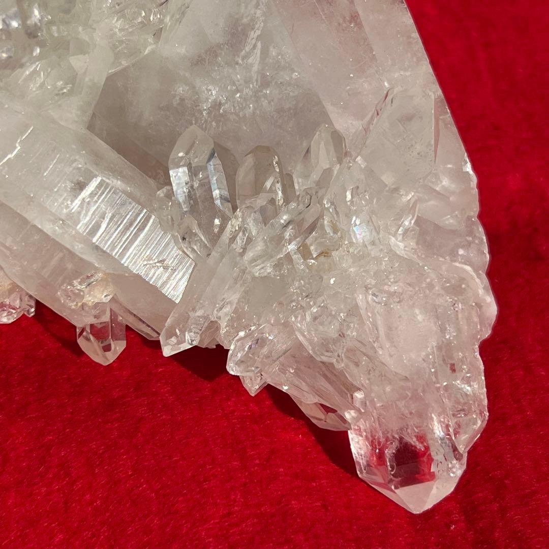 ✳️極煌美クラスター‼️極上に輝く美水晶✨レインボー 水晶クラスター 天然石 原石