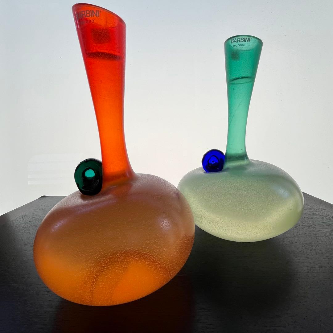 barbini murano バルビーニ　ムラーノ　花瓶2脚セット ヴィンテージ