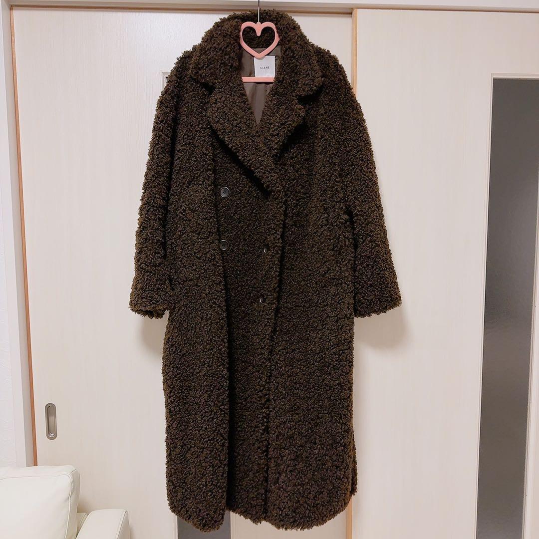 【未使用品】CLANE DOUBLE LONG BOA COAT
