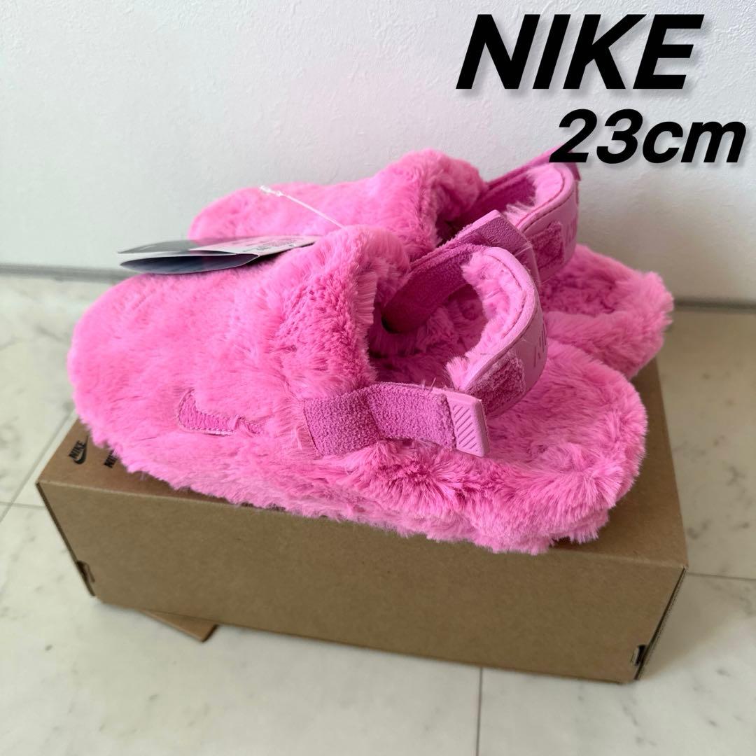 NIKE ナイキ CALM MULE SE ピンク モコモコ ミュール 23cm