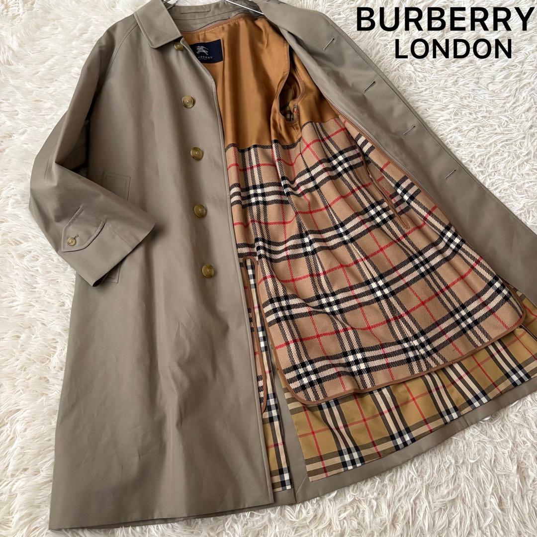 美品✨ バーバリー ロンドン ライナー付き ステンカラーコート ノバチェック