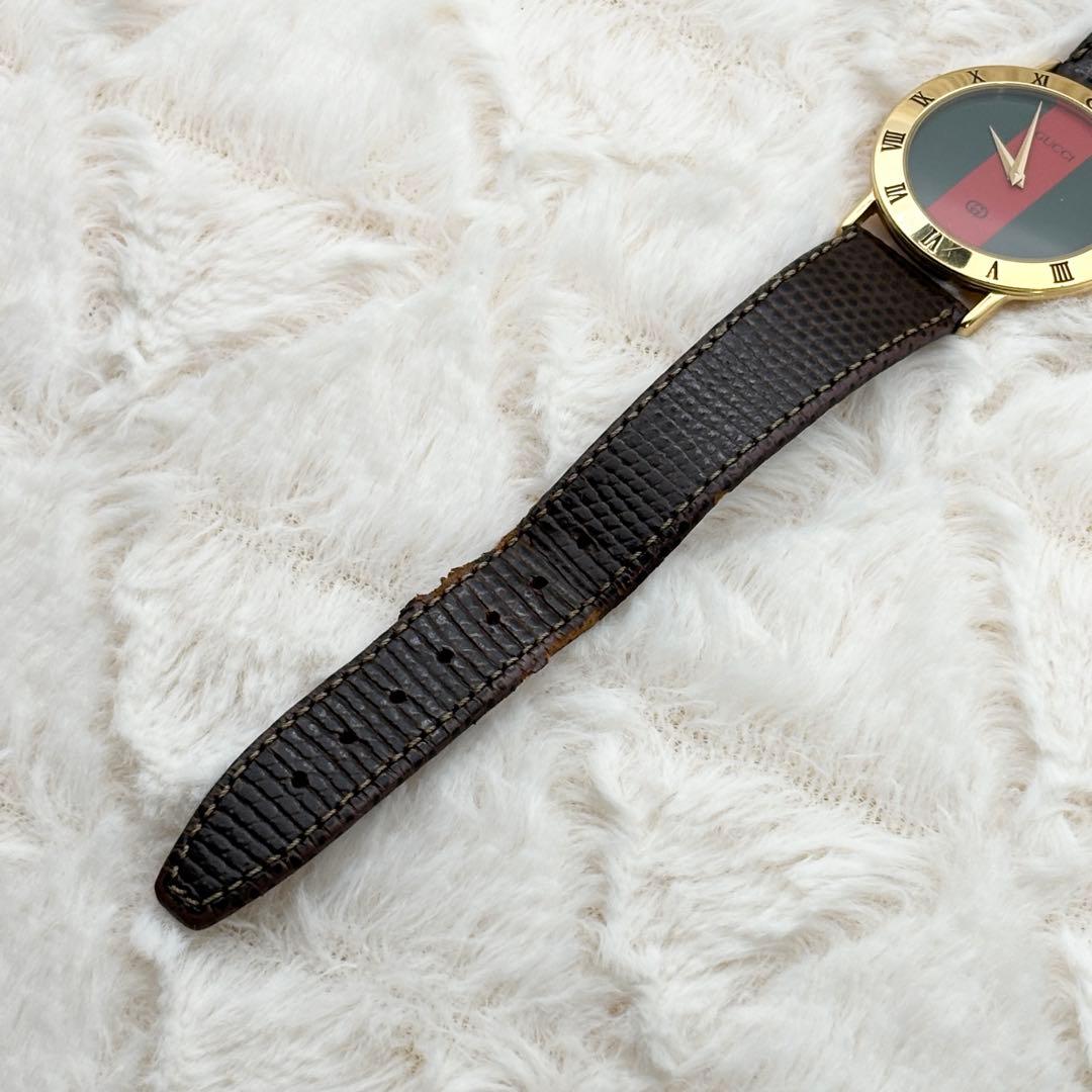 【新品電池/稼働】 GUCCI 3000M シェリー メンズ ゴールド