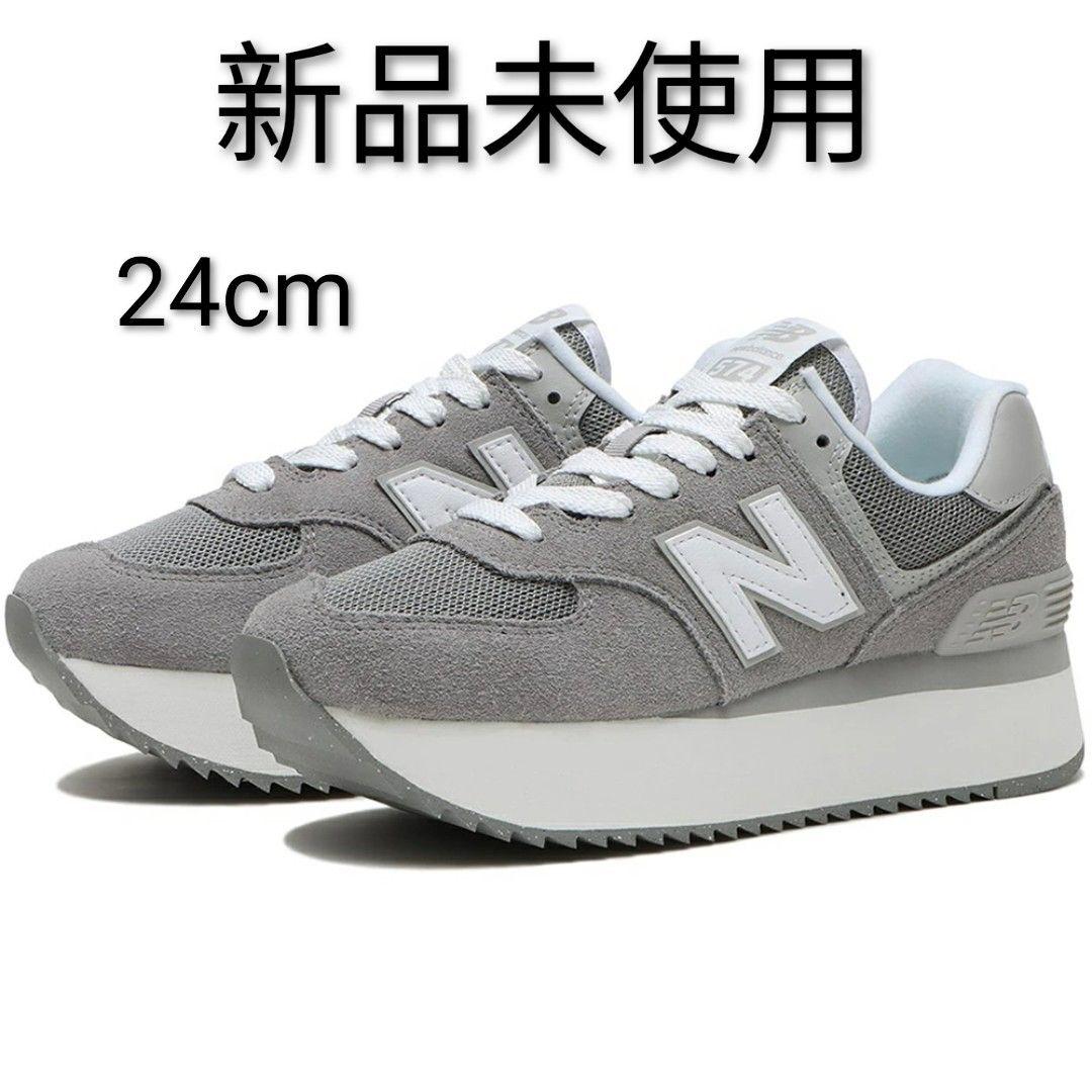 New Balance WL574ZSDB　グレー スニーカー 24cm