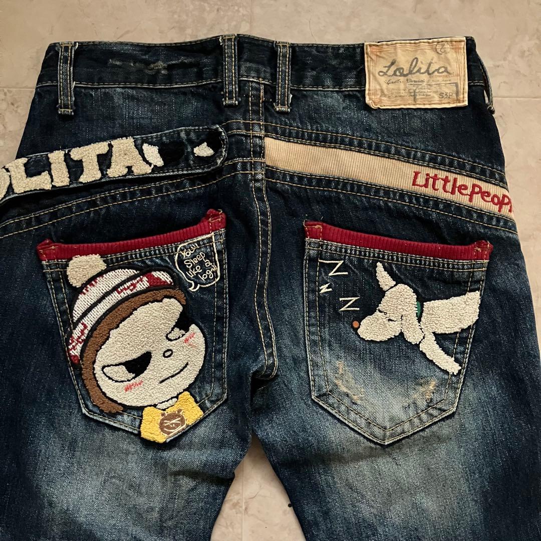 ロリータジーンズ LOLITA JEANS デニム 奈良美智さんコラボ XS