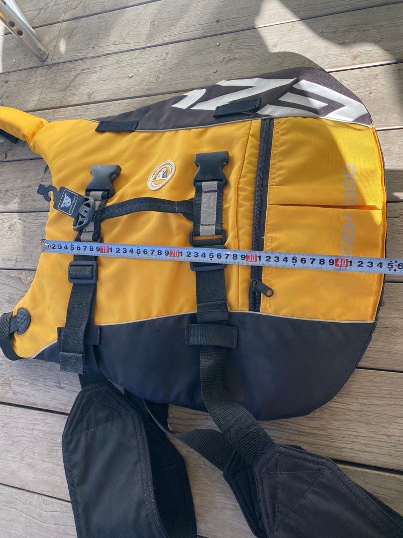 犬用ライフジャケット イエロー/ブラック