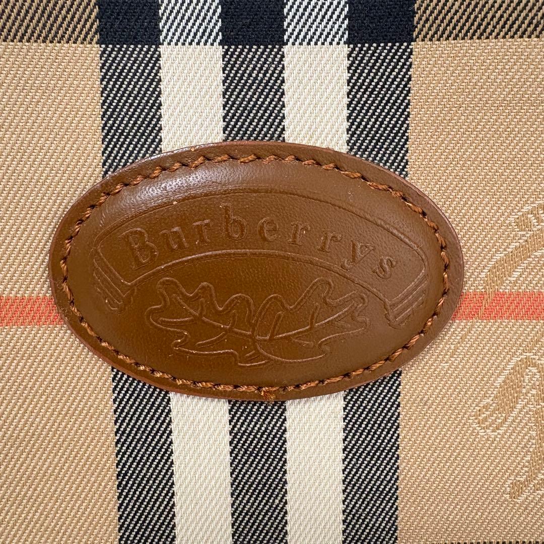ヴィンテージバーバリー ミニボストンバッグ ノバチェック シャドーホース